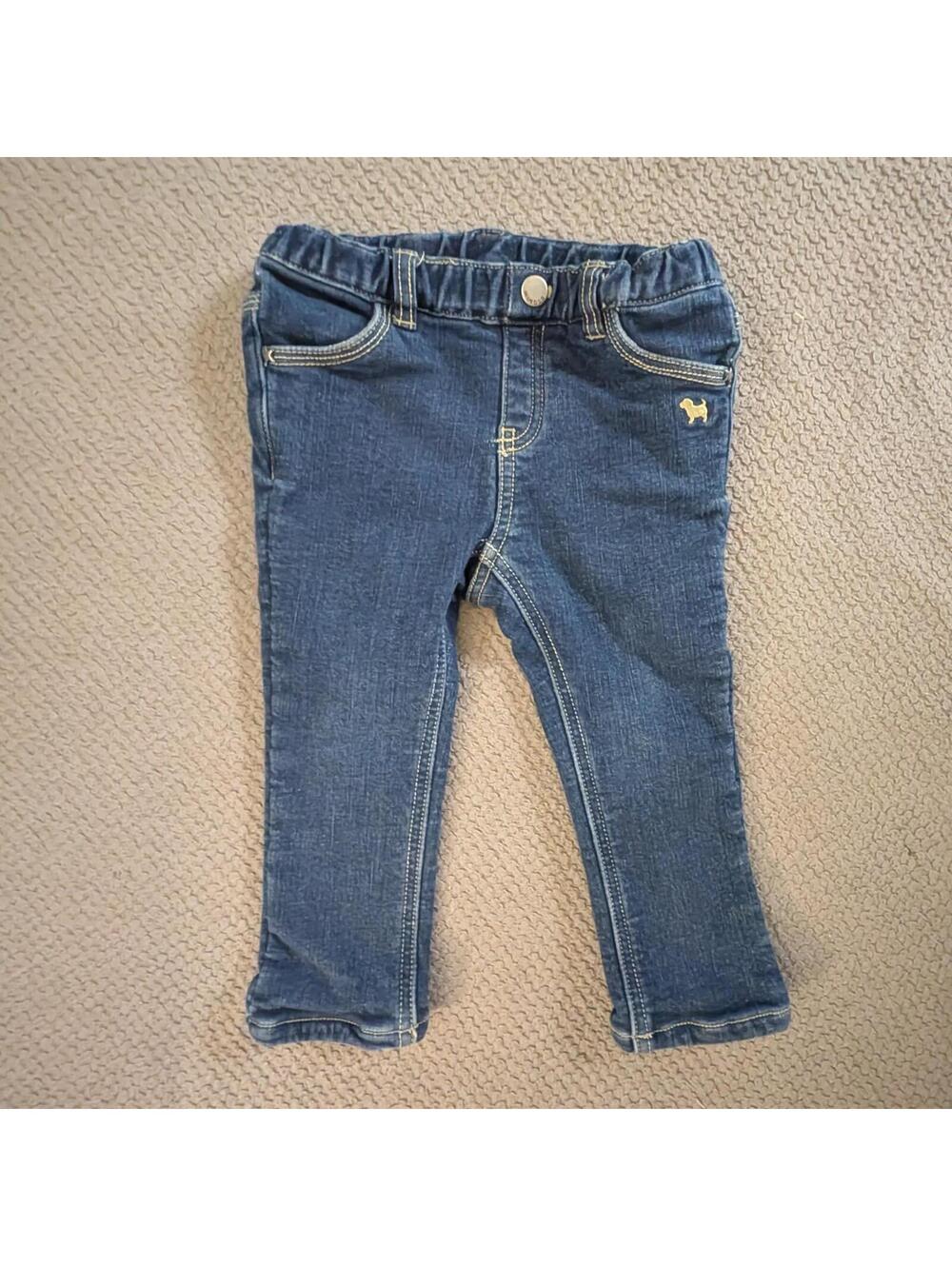 Bluedog Baby Toddler Girls Stretch Denim Jeans – Size 100 (Approx. 2T)